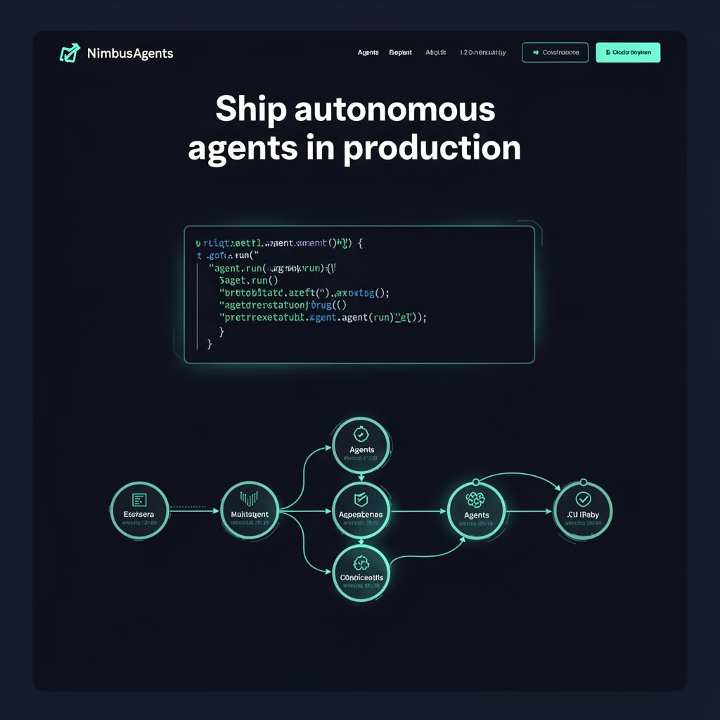 Nimbus Agents — agent orchestration platform marketing site